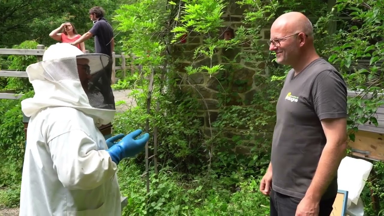 cours d'apiculture au Domaine de Palogne