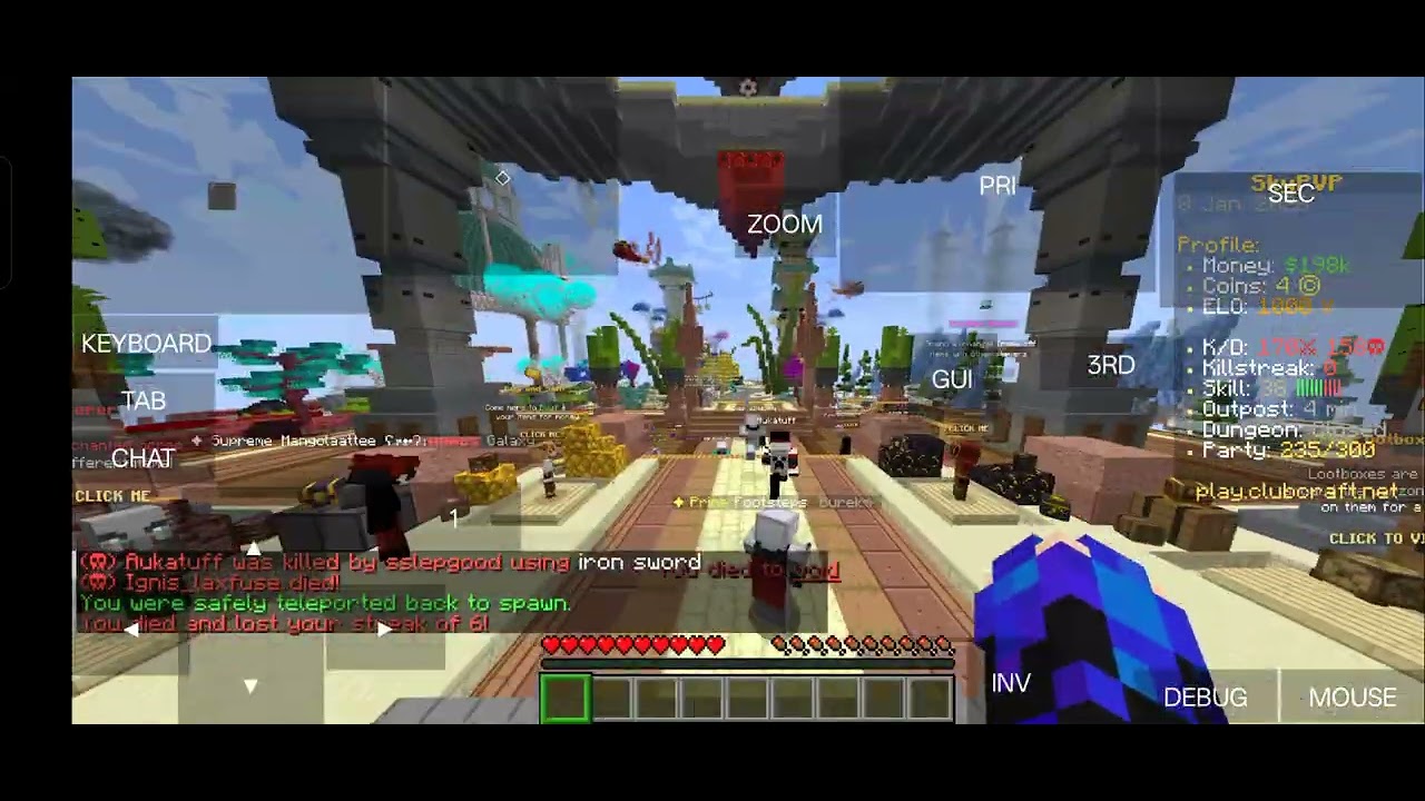 PvP Monatage (clubcraft Skypvp)