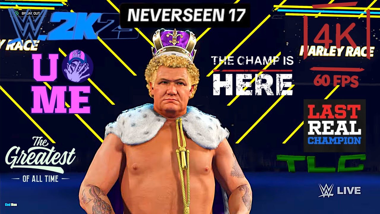 John Cena vs Harley Race |TLC | Wwe 2k25 | 4k60Fps|⭐⭐⭐⭐⭐