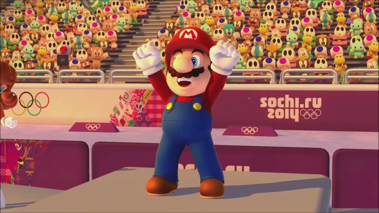 Mario & Sonic at the Sochi 2014 Olympic Winter Games - Biathlon (All Characters)