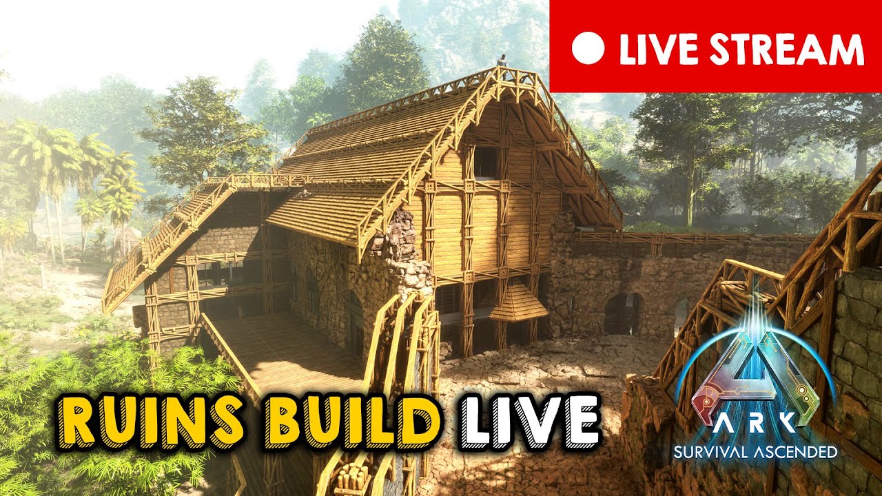 Building Over Ancient Ruins | Live Stream | ARK: Survival Ascended
