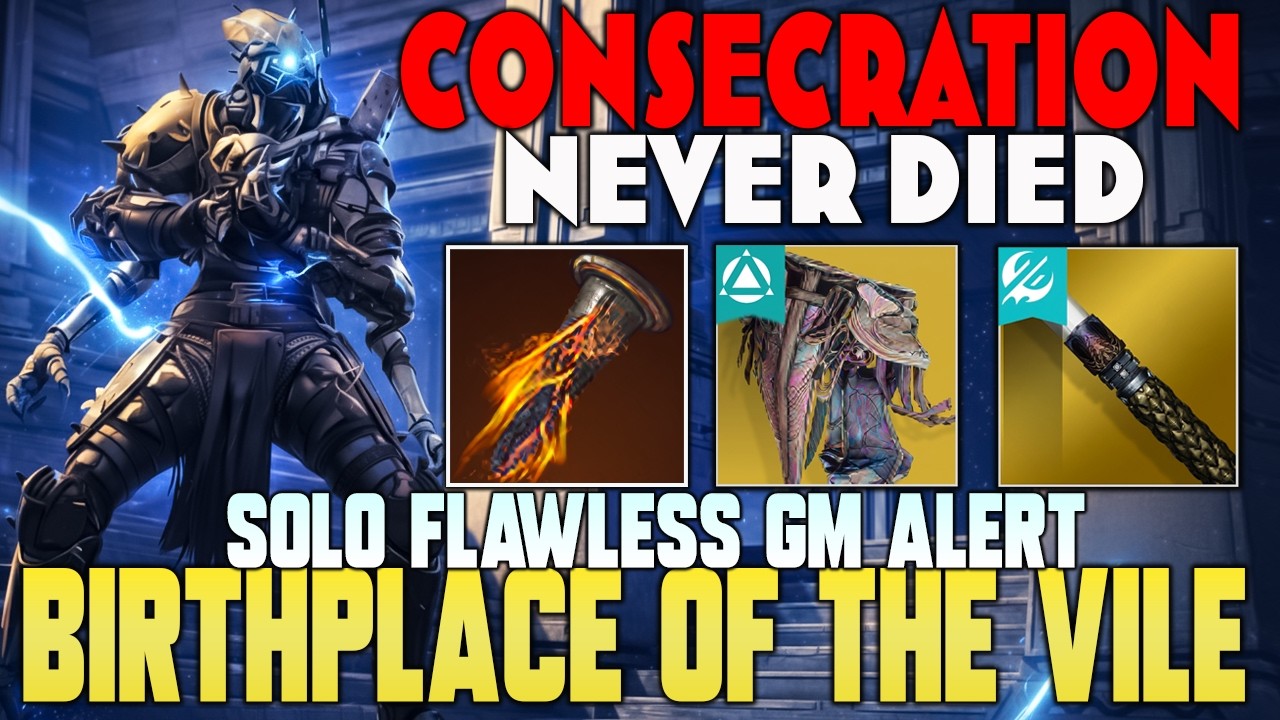 Prismatic Titan Consecration Build | Solo Flawless GM Alert Birthplace of the Vile | Destiny 2