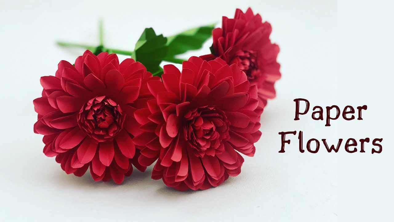 How To Make Easy And Beautiful PAPER FLOWERS / DIY PAPER FLOWER / Paper Craft / Paper Crafts Easy