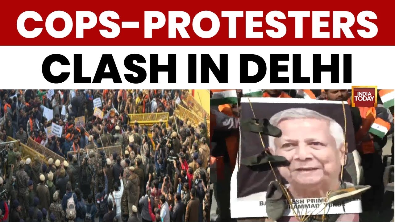 Delhi Protest : Delhi Police Stop Bajrang Dal, VHP March to Bangladesh High Commission | India Today