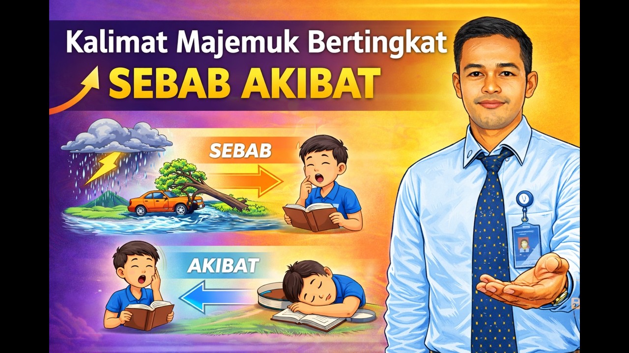 Kalimat Majemuk Bertingkat : Sebab Akibat | Penjelasan Mudah & Contoh Soal
