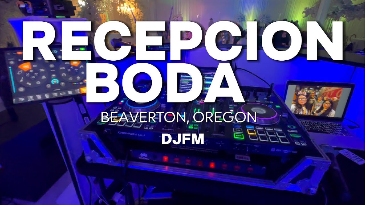 RECEPCION DE BODA EN BEAVERTON, OREGON DENON PRIME 4, CHISPAS FRIAS, ILUMINACION.