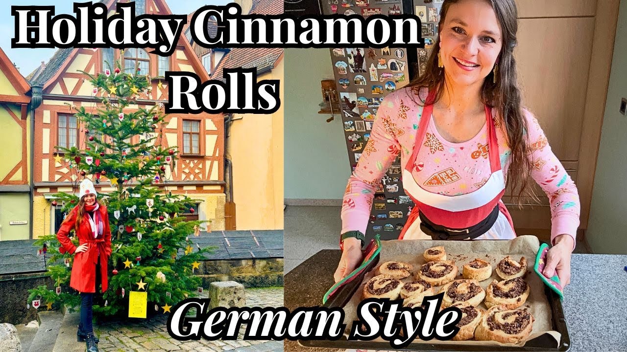 German Cinnamon Rolls (Zimtschnecken) | Cozy Holiday Baking 