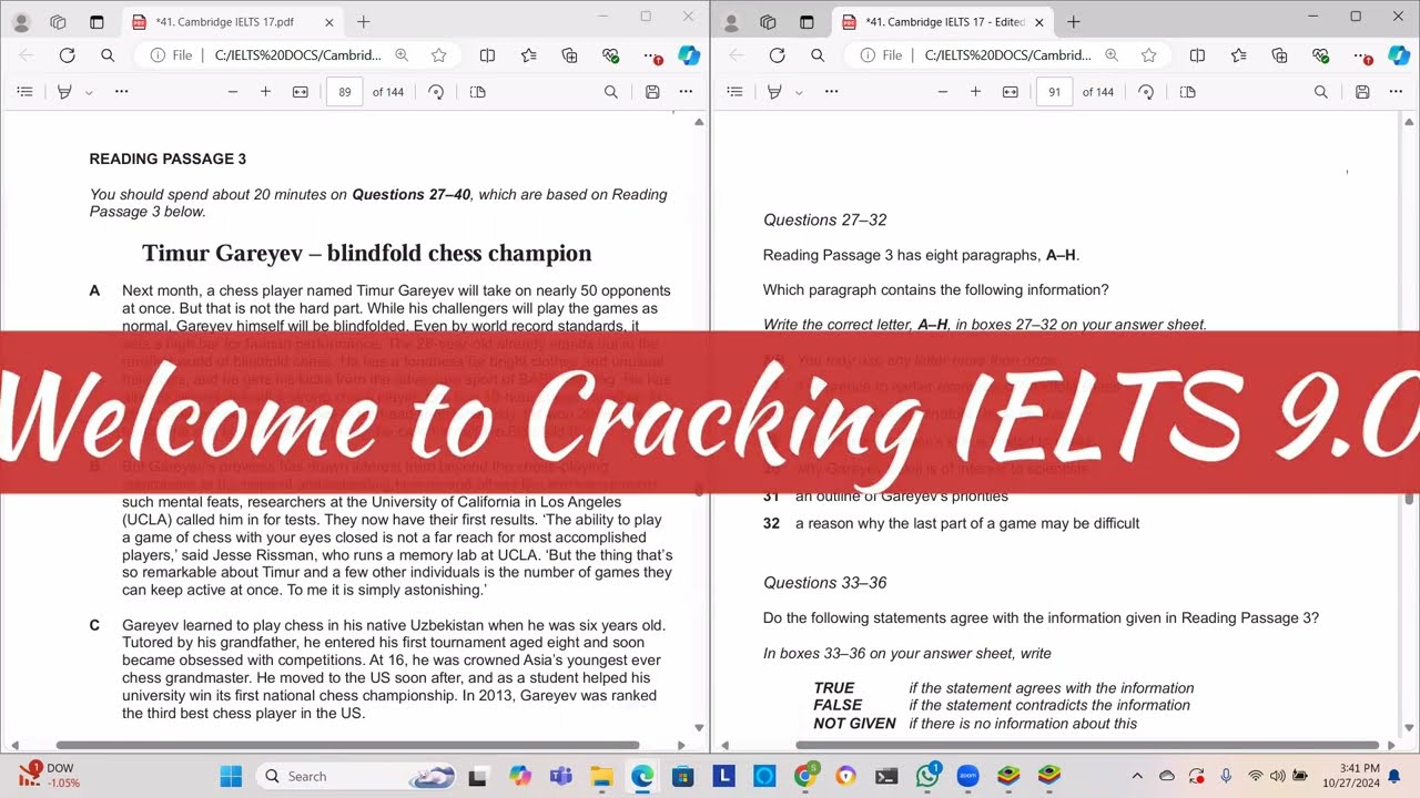IELTS Academic Reading passage answers with logical explanation I Timur Gareyev