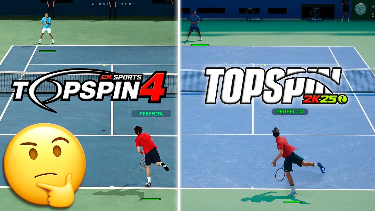 TopSpin 4 VS 2K25 | COMPARATIVA🔥¿Cuál es MEJOR?🤔