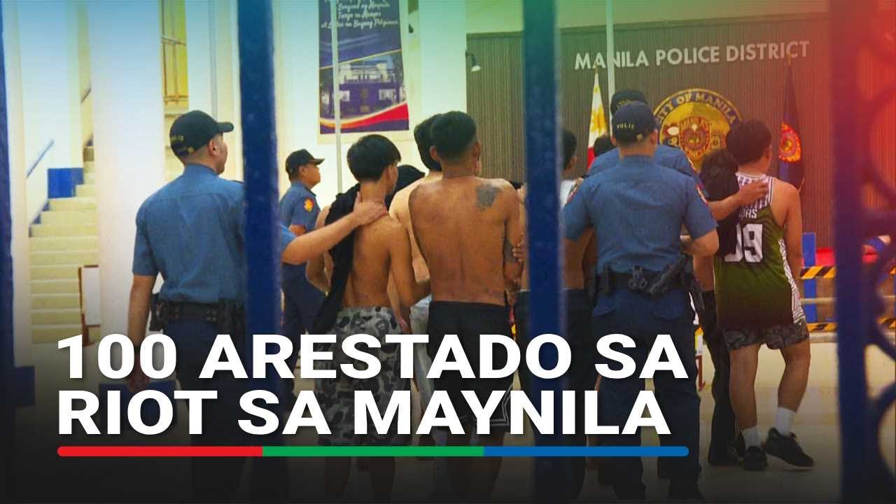 Higit 100 arestado kasunod ng riot sa Recto, Maynila | ABS-CBN News