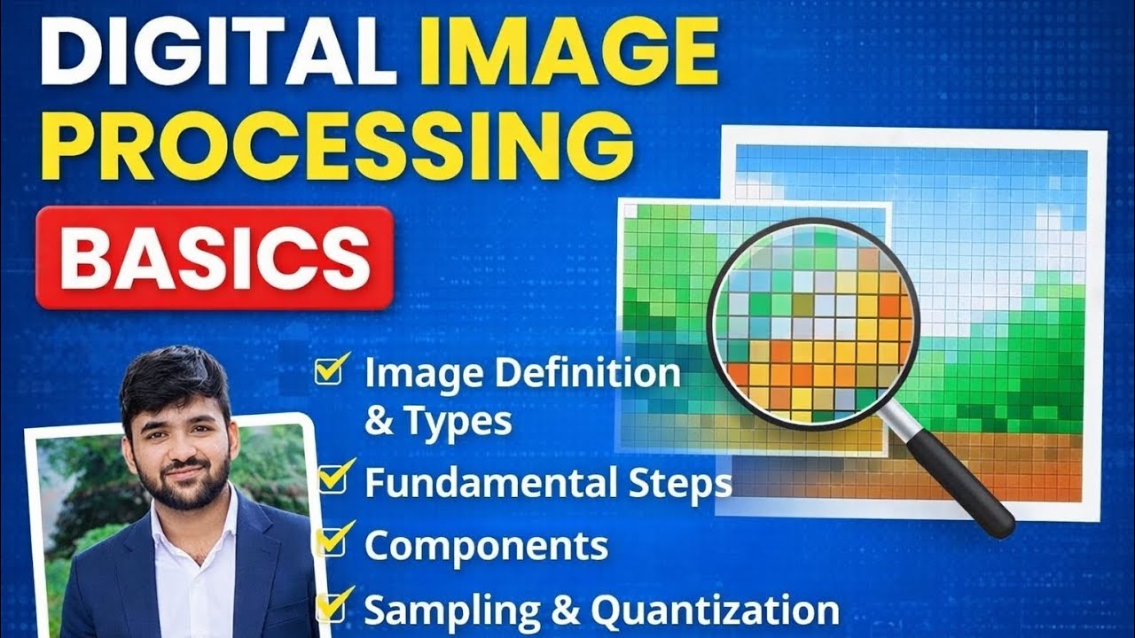 Digital Image Processing Explained | Image Definition, Types, Sampling & Quantization | DIP Basics🔥🔥