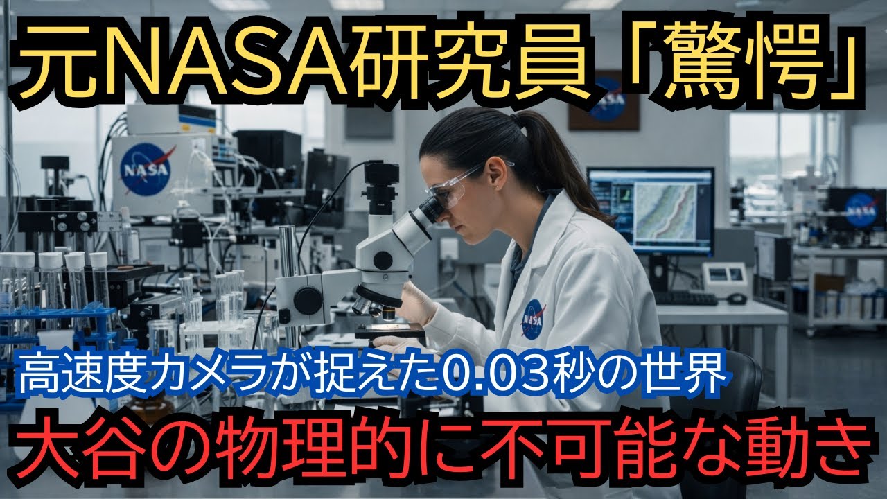 【全米震撼】「この日本人、時速50マイルでスライディングした」NASAの元研究員が解析した、大谷翔平の物理的に不可能な動き。高速度カメラが捉えた0.03秒の世界。人間の反射神経の限界を超えた。