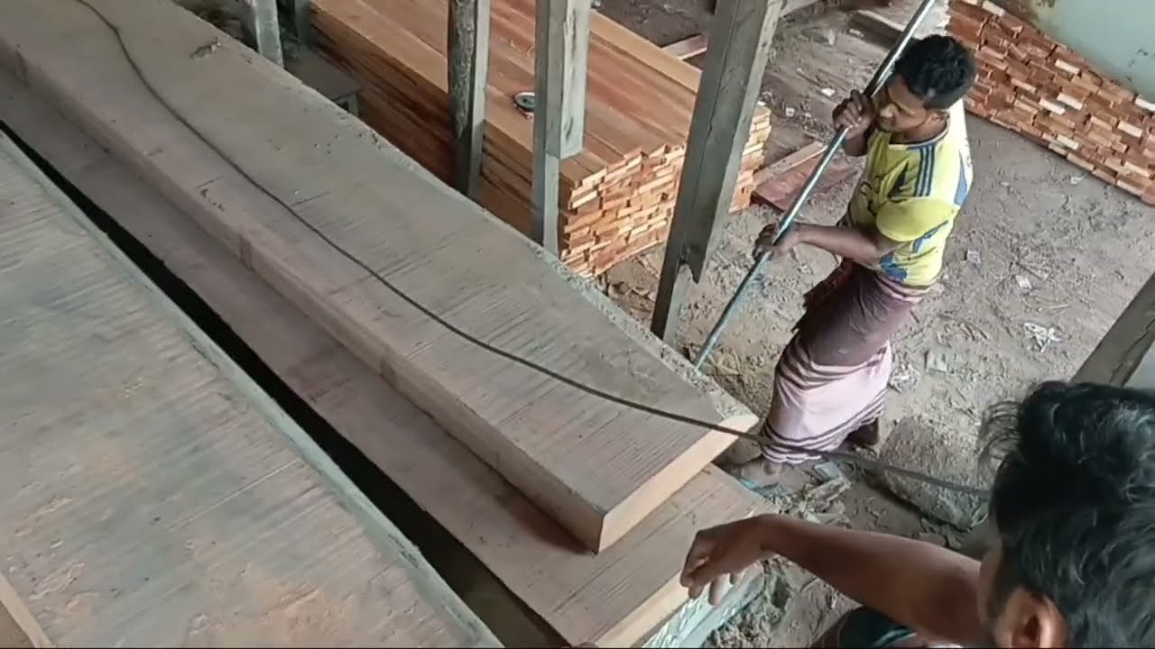 Redwood  |  লোহা কাঠ আনলোট করা হচ্ছে।  #woodworking | extreme wood | #wood #wooddesigner 