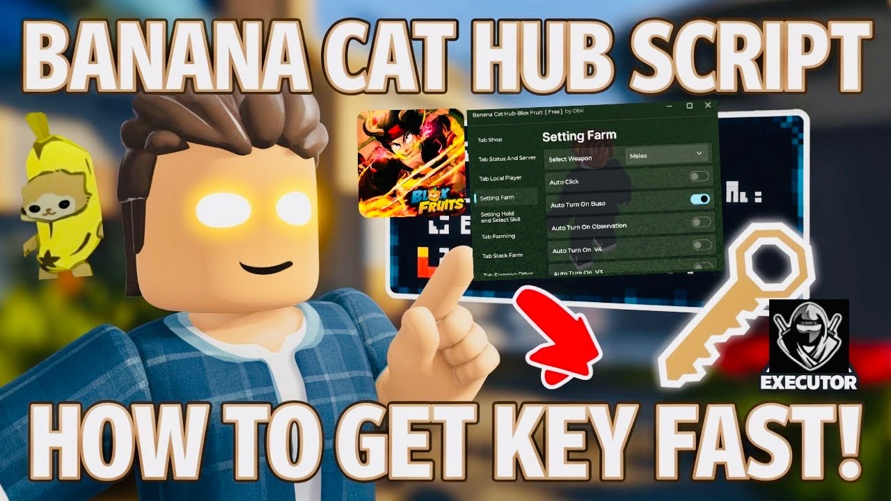 How to Use BANANA CAT HUB Script & Get the Key | Best Blox Fruits Script Using Delta Executor