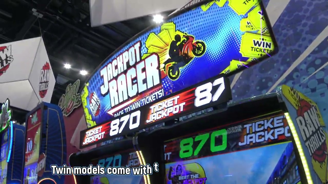 Jackpot Racer (Raw Thrills; IAAPA 2025)