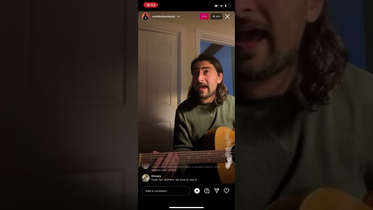 Noah Kahan instagram live 03/21/2022 (4/12)