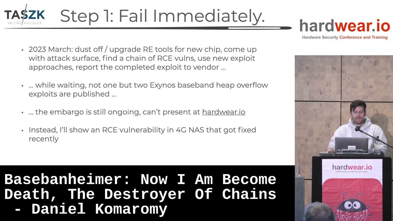 Hardwear.io NL 2023 | Basebanheimer: Now I Am Become Death, The Destroyer Of Chains -Daniel Komaromy