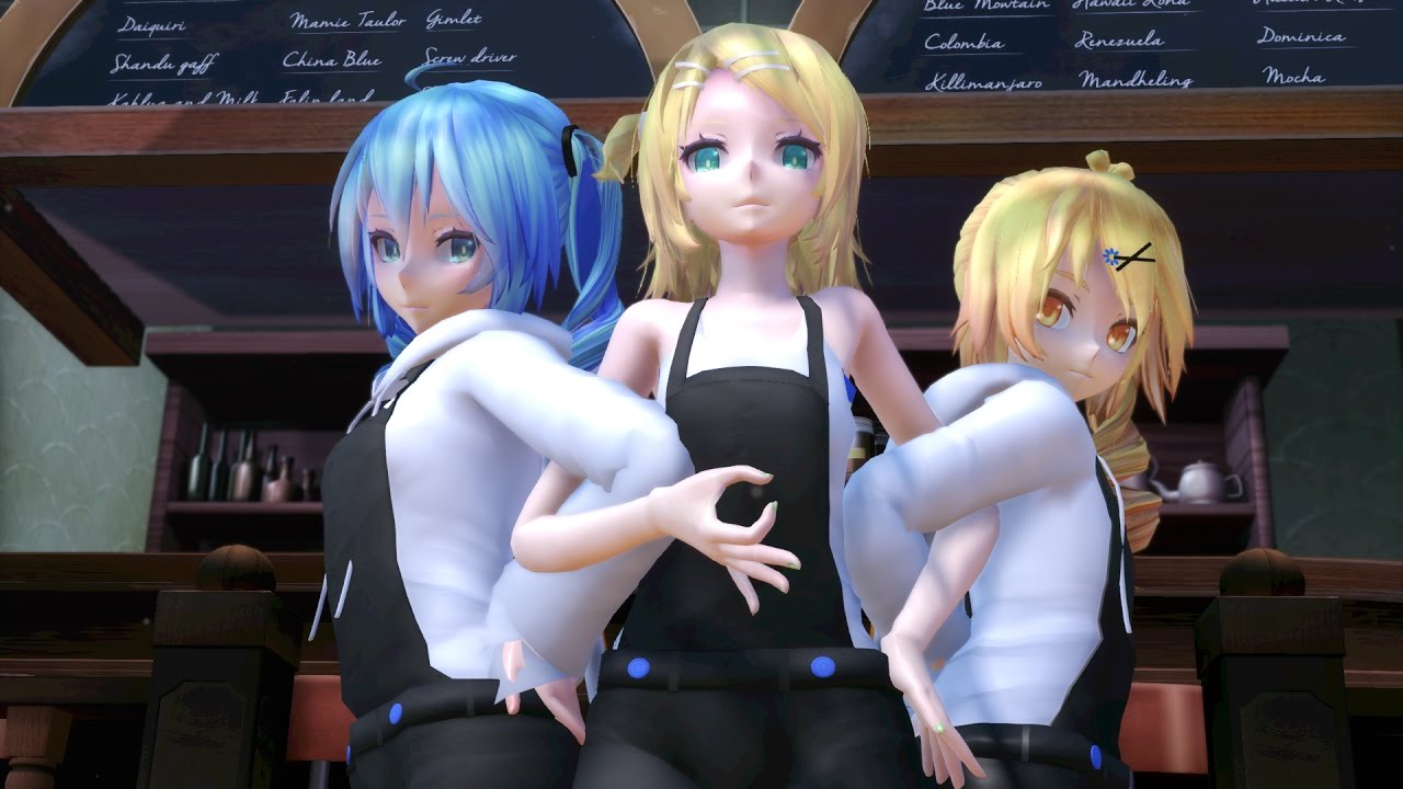 【MMD】Love Love Climaxitis - TDA Overalls Miku, Rin, and Neru HD 1080p