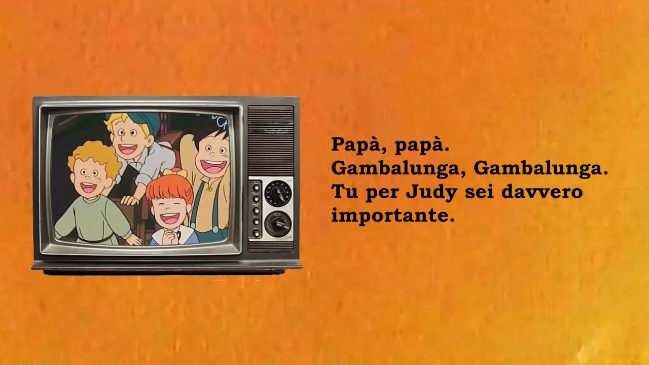 Papà Gambalunga Sigla Italiana (Testo)