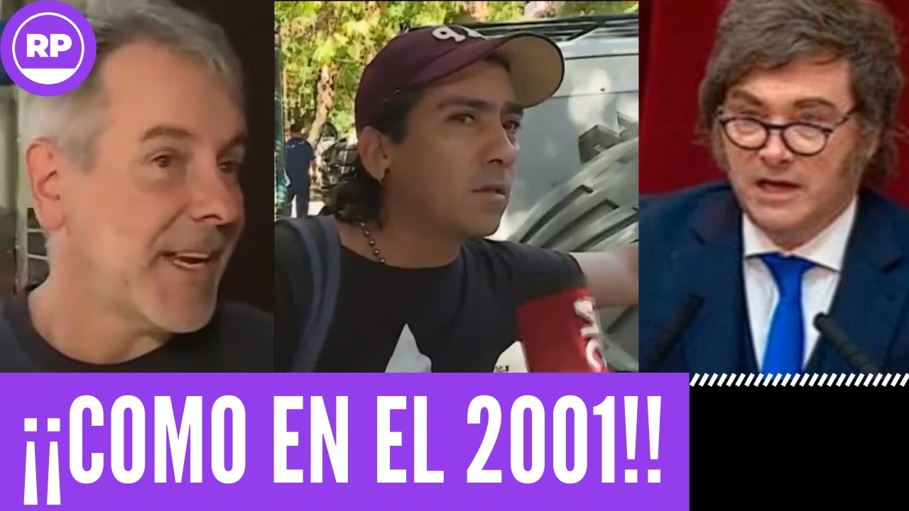 ¡¡SE PICÓ!! LA CALLE SE PLANTA Y LE LLENA LA CARA DE DEDOS A MILEI CON LA POSTA: “ COMO EL 2001”
