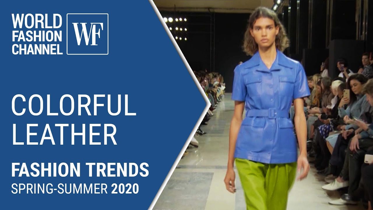 Colorful leather | Fashion trends spring-summer 2020