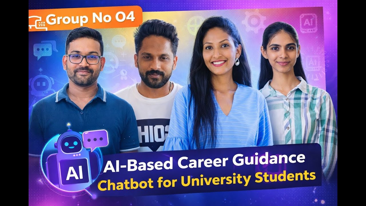 (AI-based career guidance chatbot for university students.) group no 04 presentation