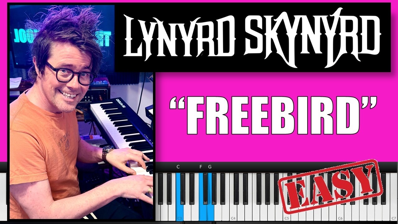 How to Play 'Freebird' by Lynyrd Skynyd! Easy Piano Tutorial