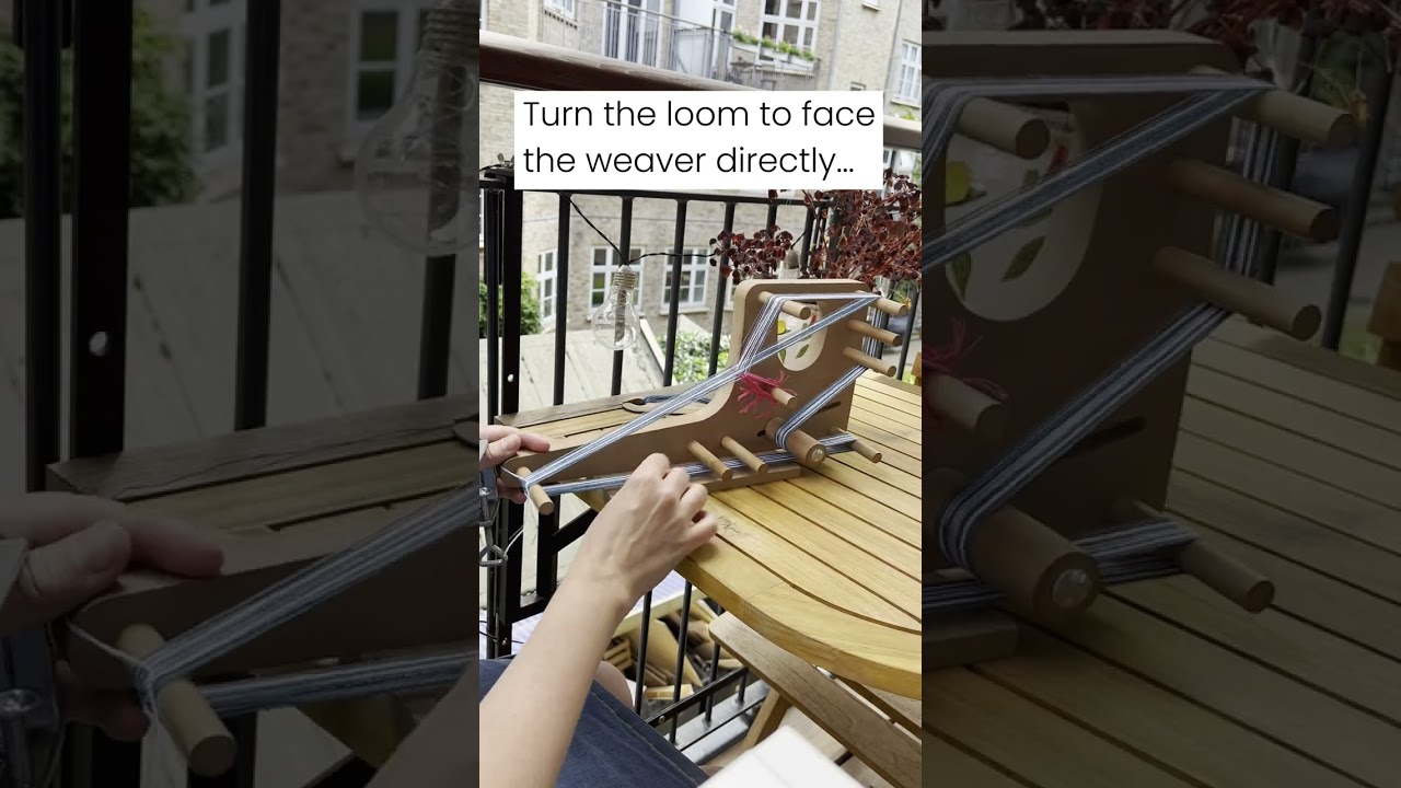 Setup and use of inkle loom to weave a band | Nordic Craft Week
