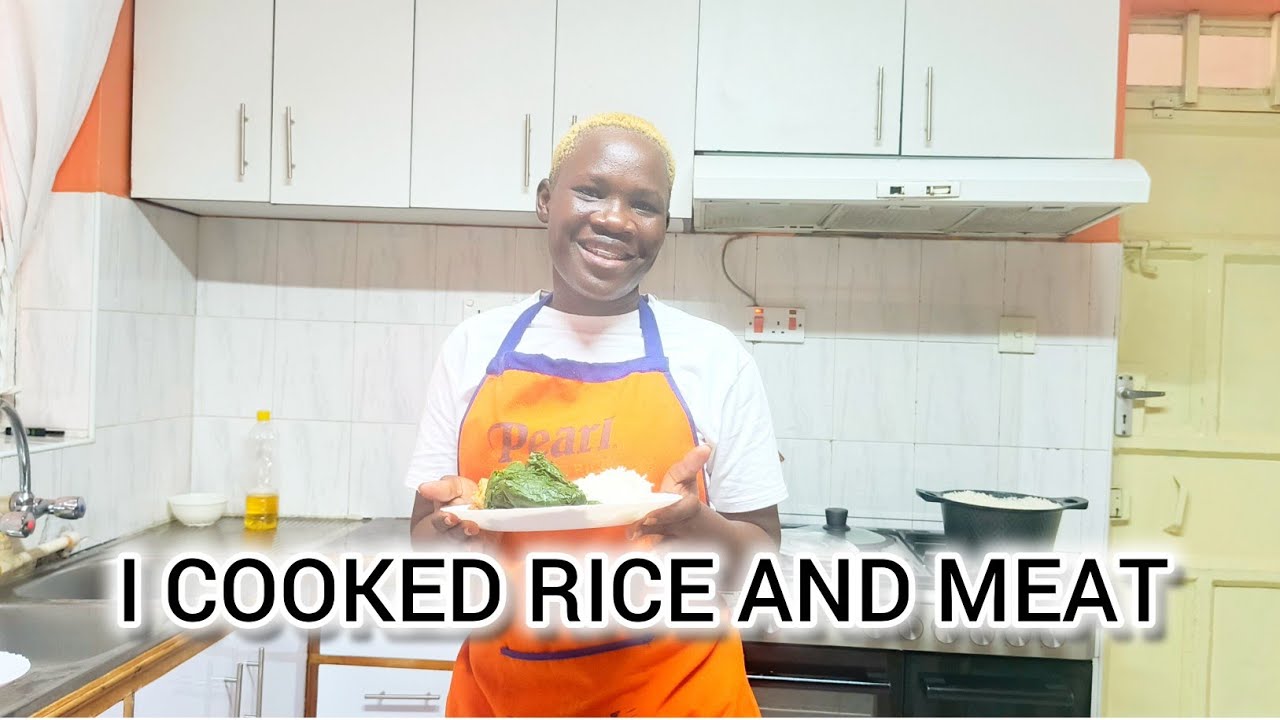 SEE HOW I PREPARED RICE WITH MEAT 