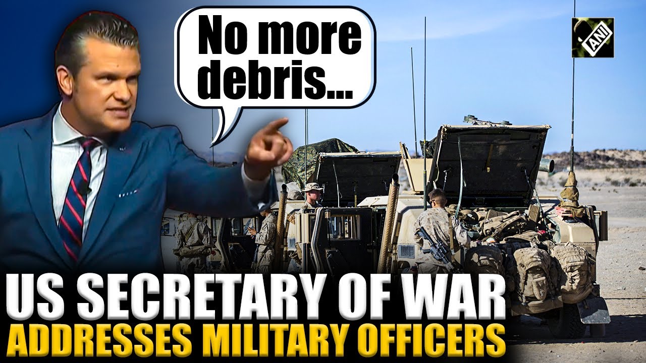 Watch: US Secretary of War Pete Hegseth addresses military officers in Quantico, Virginia