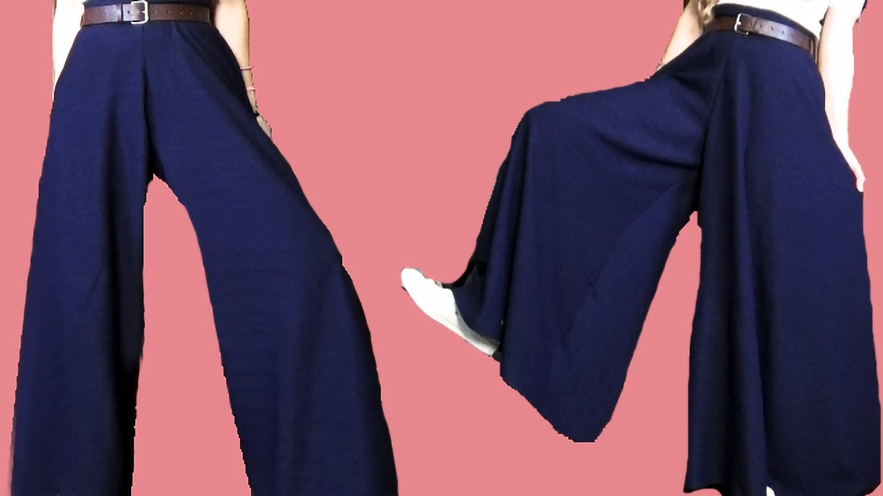 PANTAPALAZZO ✂ Cucito senza cartamodello | DIY PALAZZO PANTS | DevaNatura