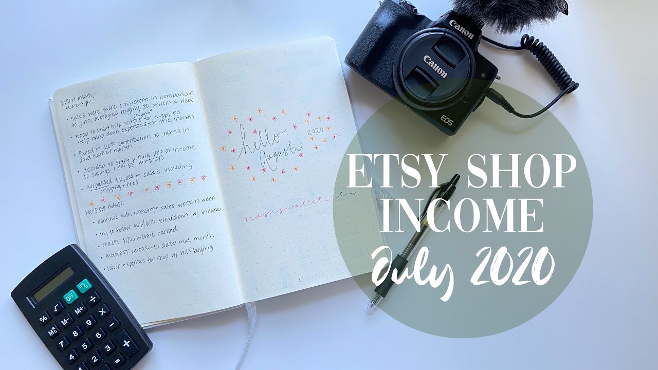 HOW MUCH I MADE ON ETSY IN ONE MONTH | ETSY CASH ENVELOPE SHOP