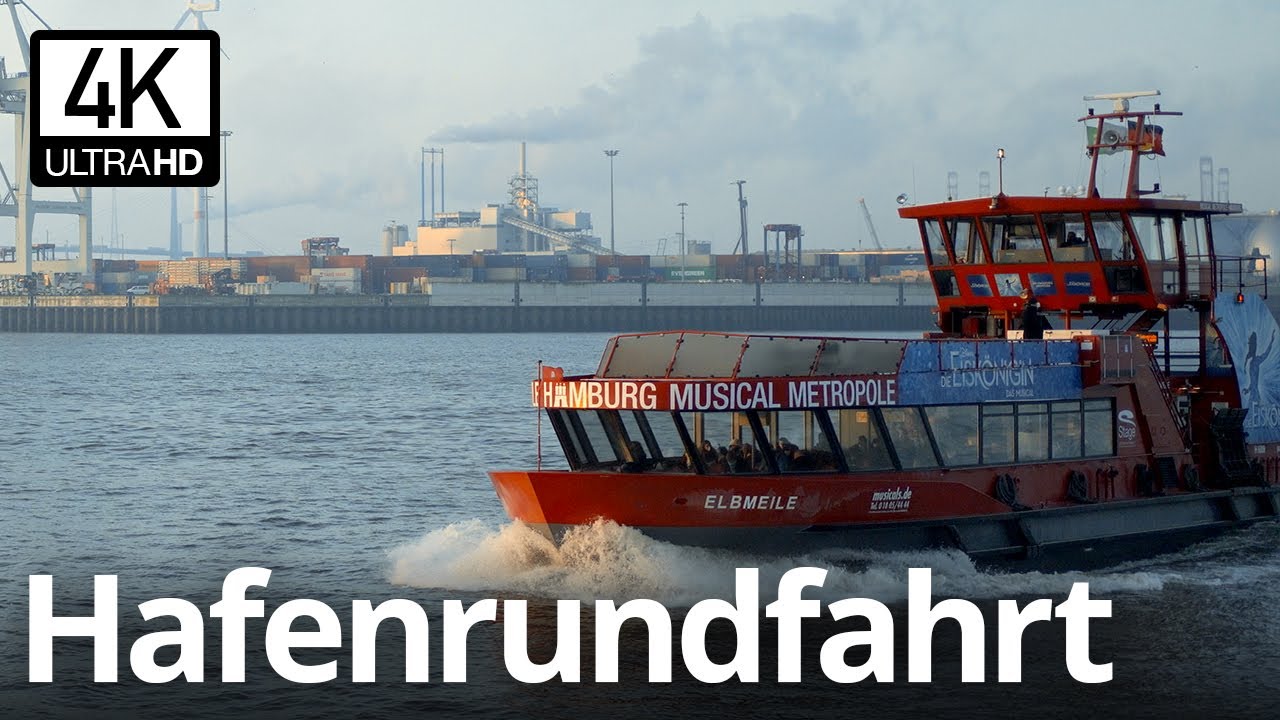 4K ASMR Hafenrundfahrt Hamburger Hafen mit der HADAG Fähre Linie 62 | Landungsbrücken, Fischmarkt