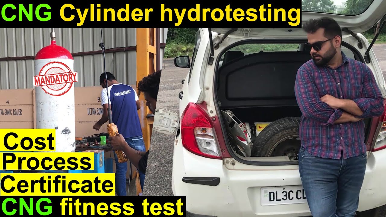 CNG Cylinder hydrotesting | Cost,Certificate,process | cng cylinder fitness test | AutoGear.