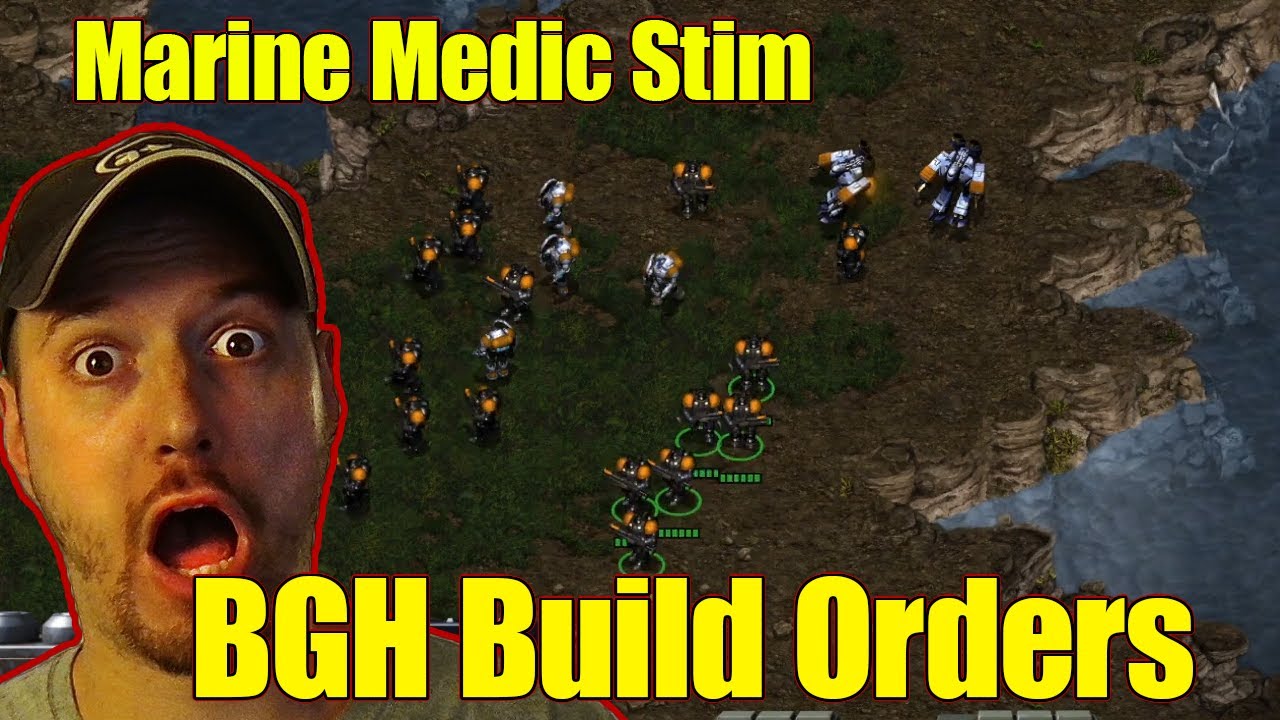Starcraft Brood War Beginner Guide: Terran Marine Medic Stim Build Order (BGH)