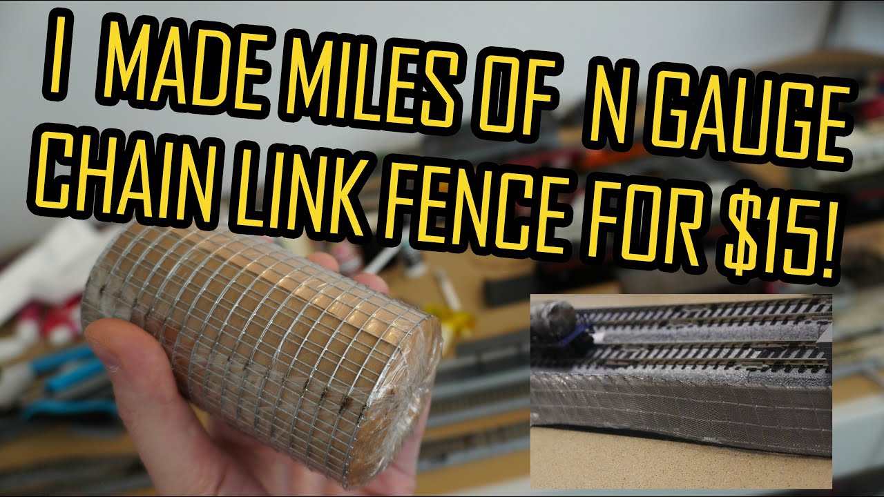 Miles of N Gauge Chain Link Fence for $15!