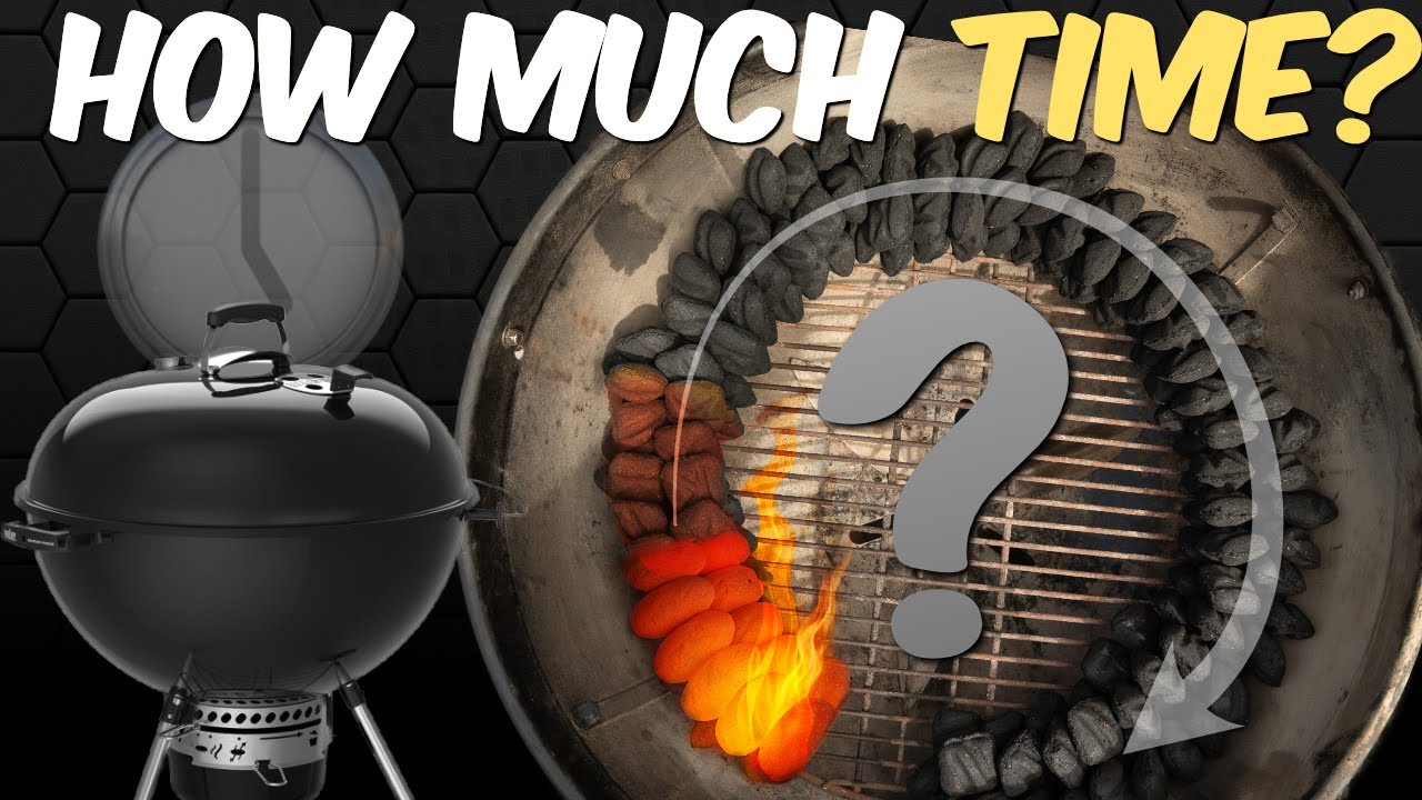 Charcoal Snake Method on the Weber 26 inch - What's the burn time?