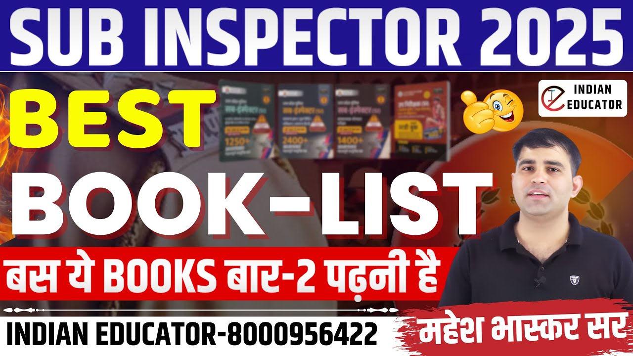 Raj PSI PAPER 1 + 2 BEST BOOKLIST  | Rajasthan PSI New Vacancy 2025 Live by Mahesh  sir