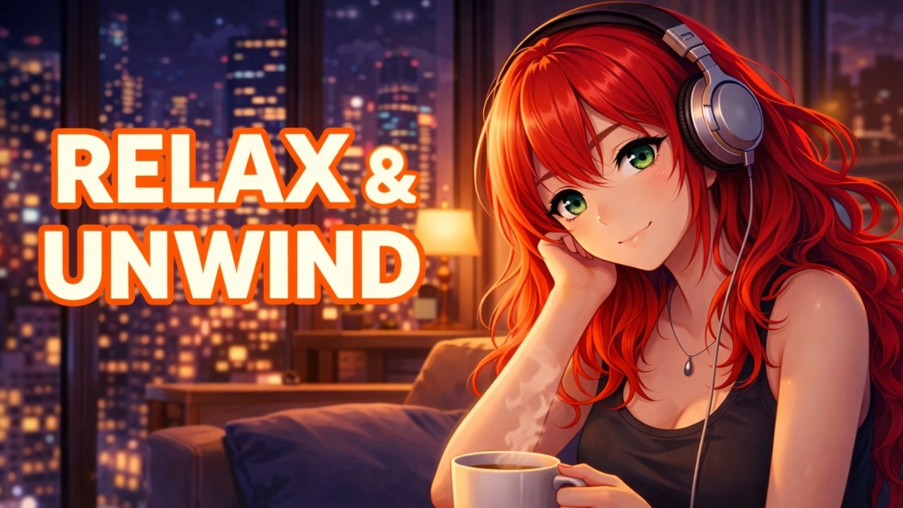 Evening Coffee Shop 🌙 Relaxing Study & Chill Beats