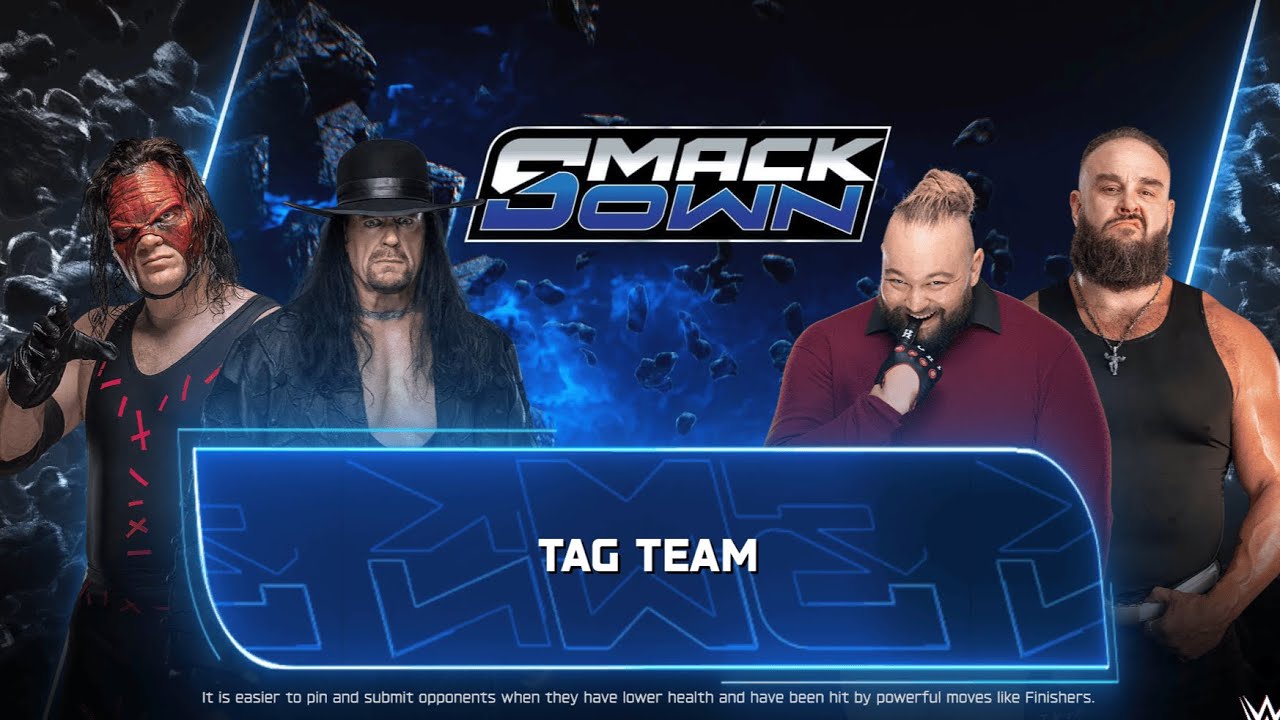 FULL MATCH - KANE & THE UNDERTAKER VS BRAY WYATT & BRAUN STROWMAN