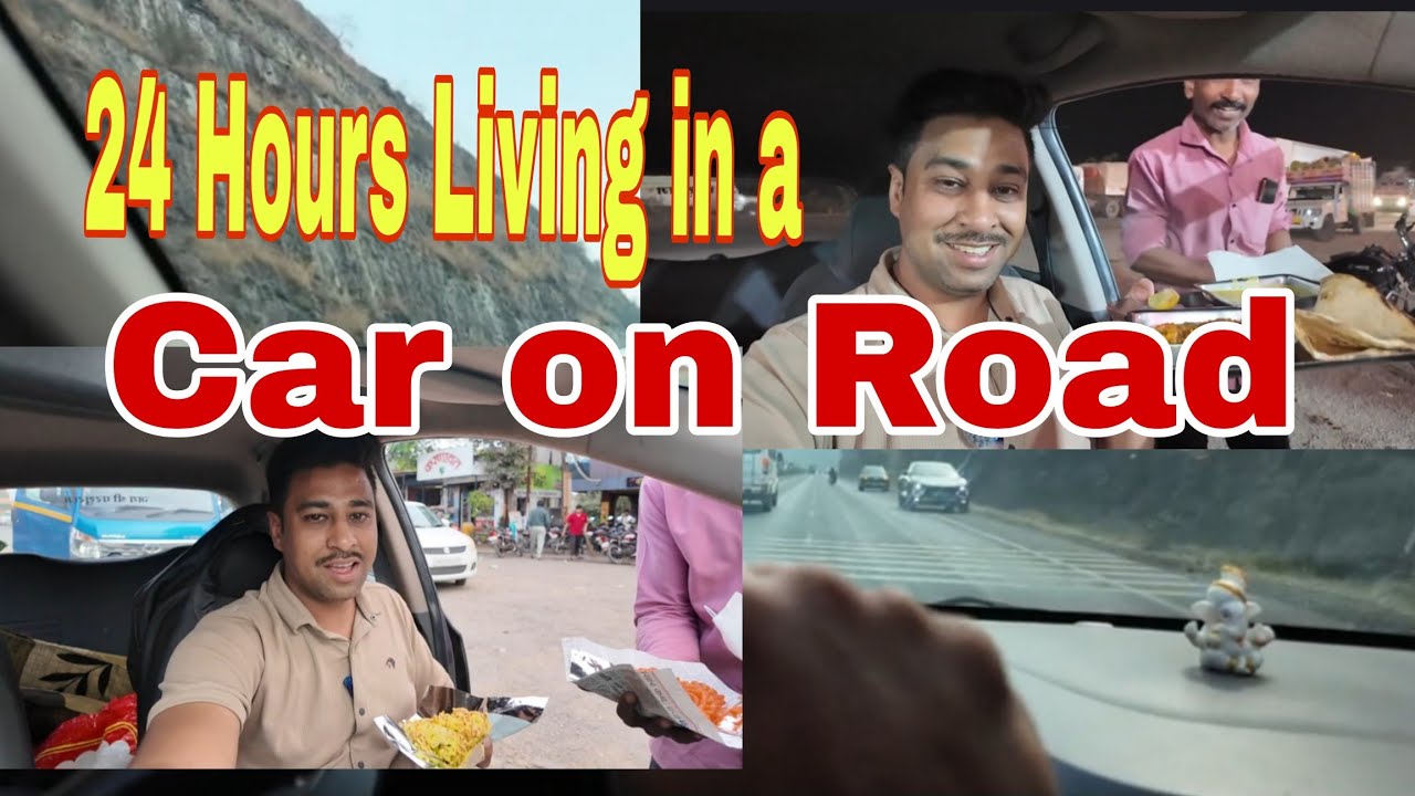 24 Hours Living in a Car on Road 🚗🛣️