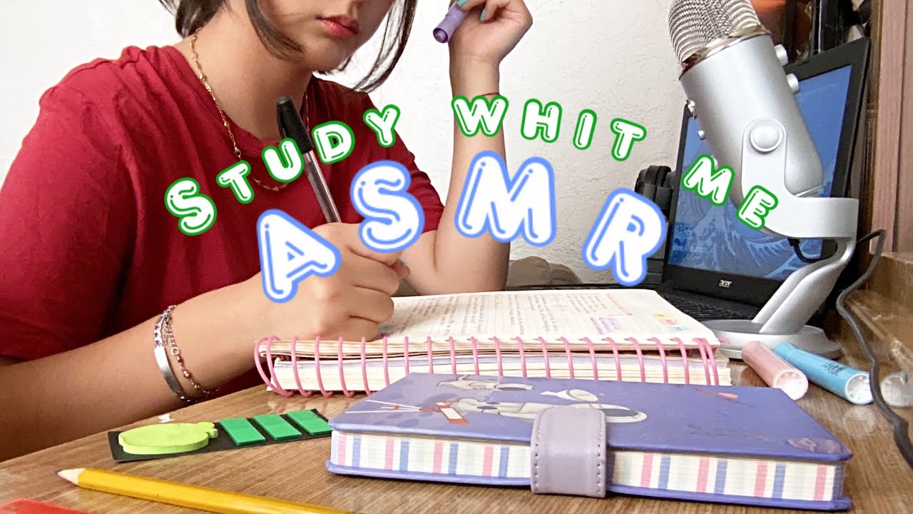 ASMR ☺️✍🏻 HACIENDO LA TAREA (Este video es una señal para que hagas tu tarea conmigo :D)
