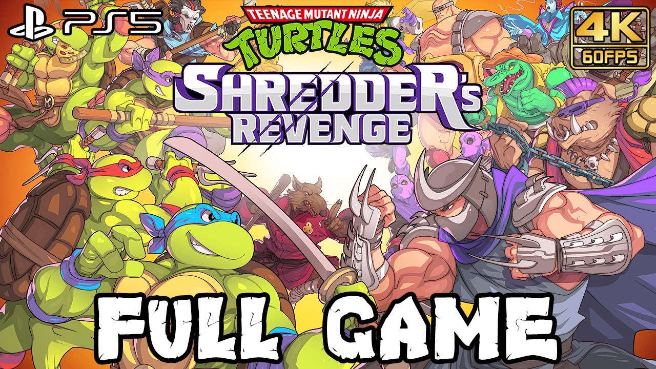 Teenage Mutant Ninja Turtles: Shredder’s Revenge FULL GAME Walkthrough (PS5) @ 4K 60ᶠᵖˢ ✔