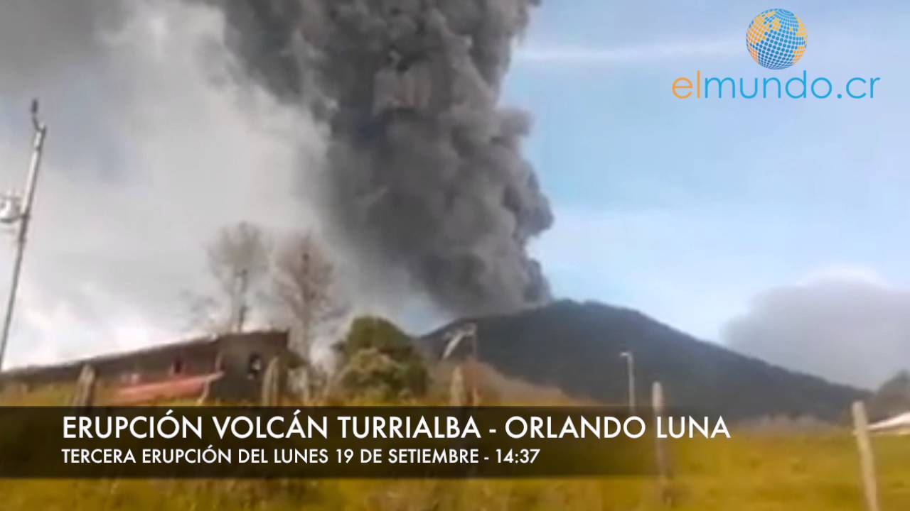Erupciones Volcán Turrialba 19 setiembre 2016 OVSICORI y RSN
