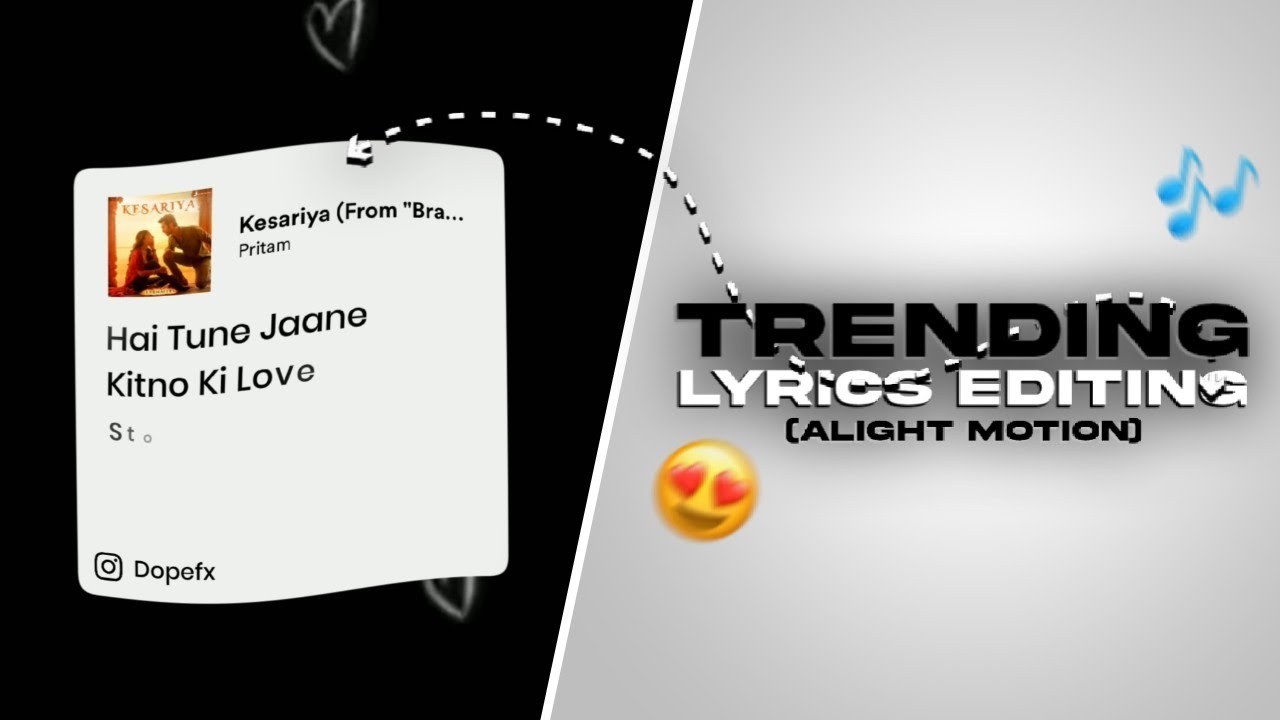 Trending Lyrics Editing | Instagram Trending Lyrics Video Editing | Spotify Lyrics | Dopefx
