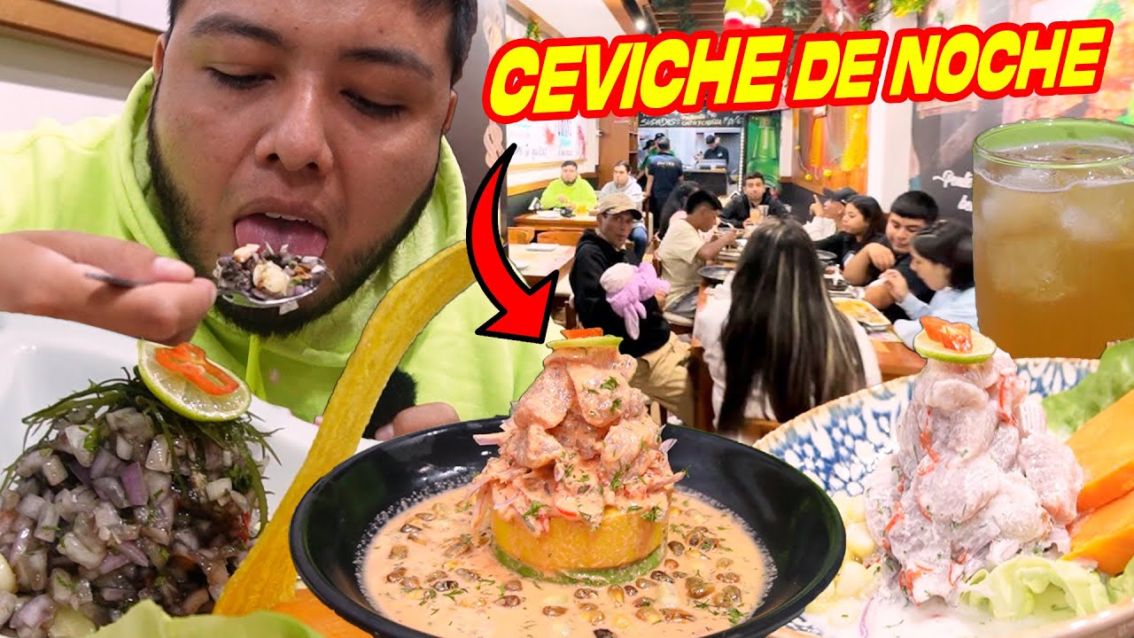 EL MEJOR CEVICHE de NOCHE en la AV MEXICO 😋🐟