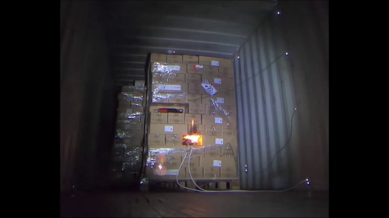 Fire Suppression Test on Lithium Batteries