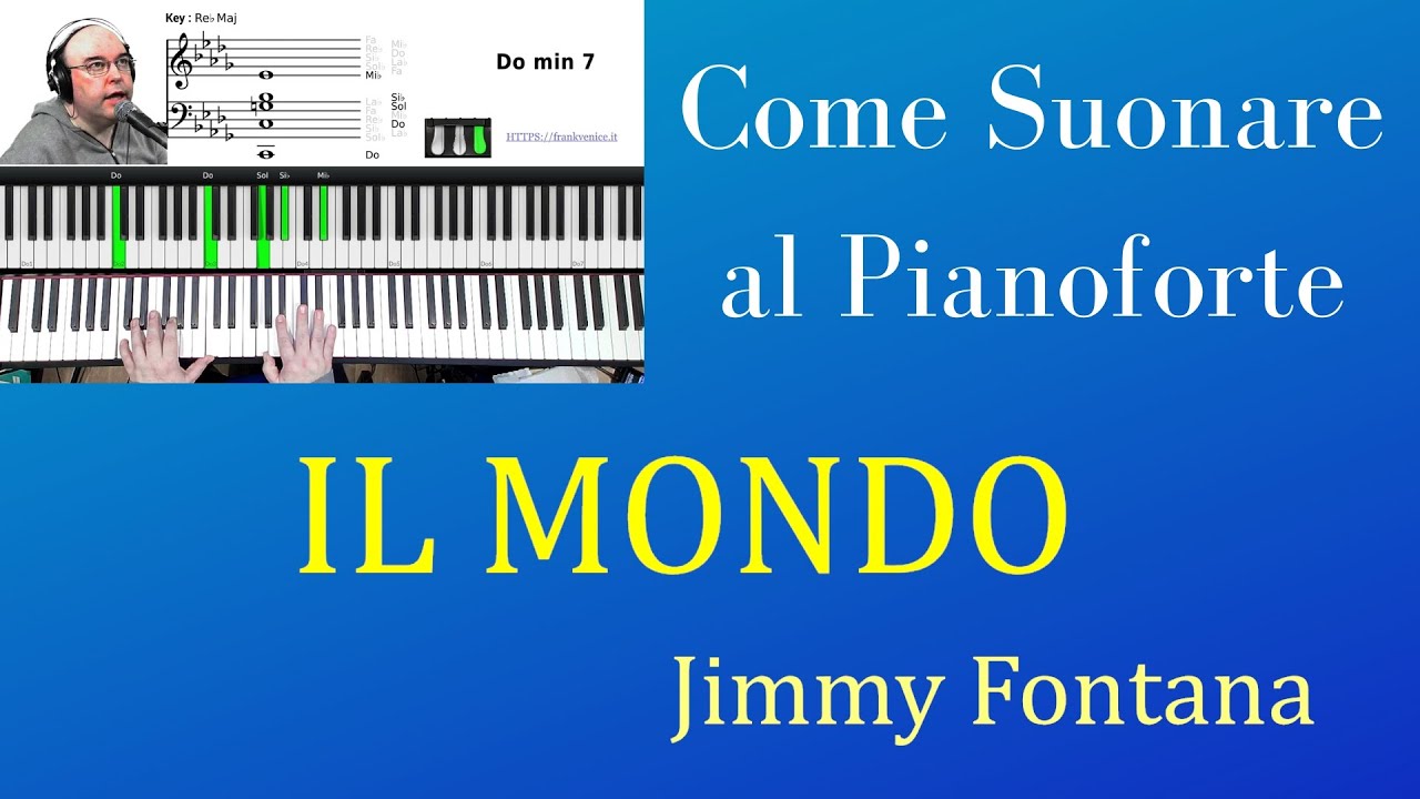 Come suonare al pianoforte IL MONDO di Jimmy Fontana | TUTORIAL