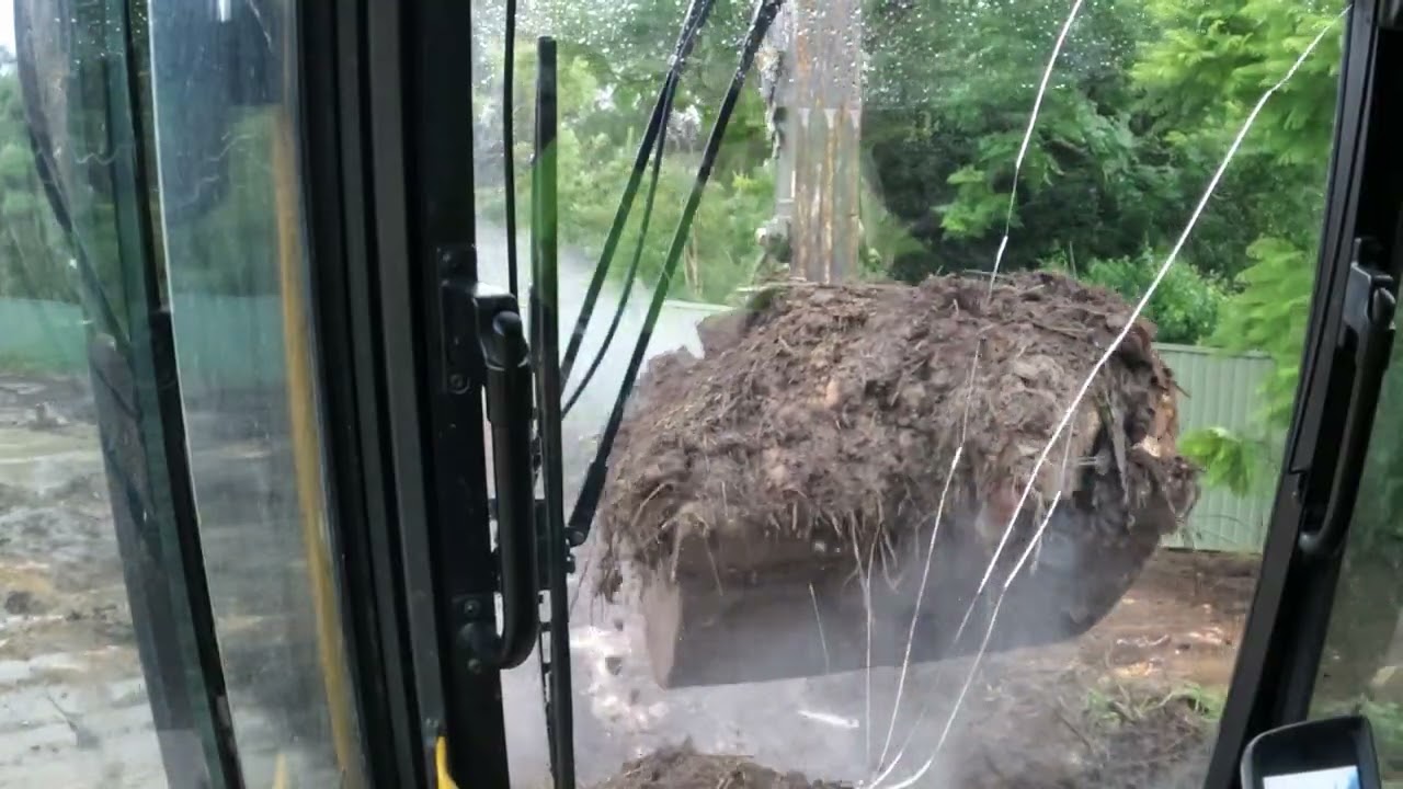 Nasty mud - piling up on a jobsite.