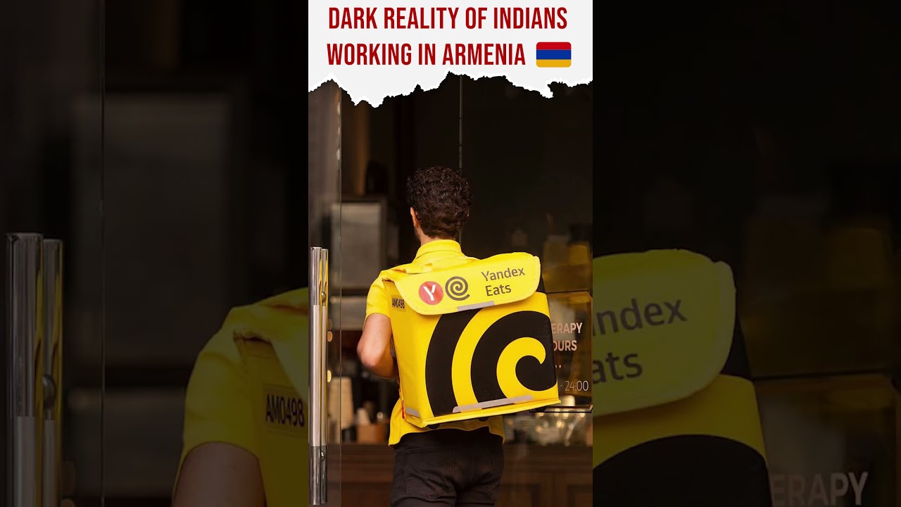 Dark Reality of Indians Working in Armenia | Yandex Food Delivery Driver in Yerevan